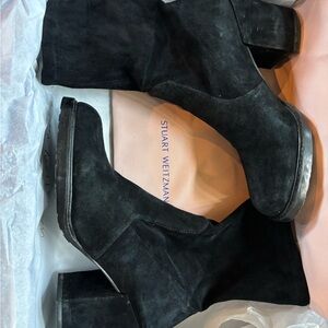 Stuart Weitzman Black Heeled Boots